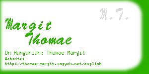 margit thomae business card